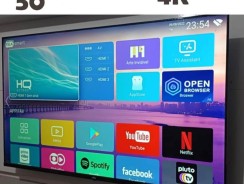 Smart TV LED 50″ 4K HQ Conversor Digital Externo 3 HDMI 2 USB WI-FI Android 11 Design Slim