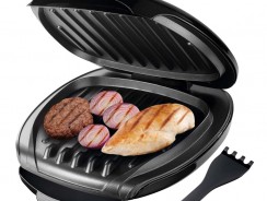 Grill Mondial Express G-06 Preto c/ Grelhas Duplas e Bandeja Coletora