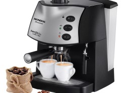 Cafeteira Expresso Mondial Coffee Cream Premium C-08 Preto/Prata – 15 Bar