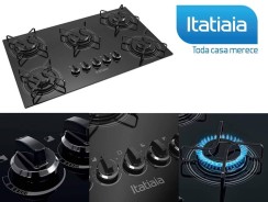 Cooktop 5 Bocas Itatiaia A Gás Preto Bivolt