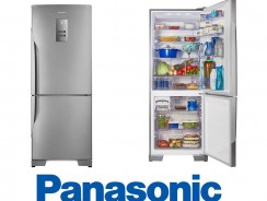 Geladeira Panasonic Frost Free 2 Portas Inverter NR-BB53PV3XA 425 Litros Inox