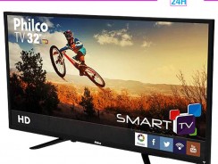 TV LED 32″ Philco PH32B51DSGW HD com Conversor Digital e Função Smart 2 HDMI 1 USB