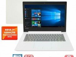 Notebook Lenovo Core i5-7200U 4GB 500GB Tela de 14” Windows 10 Ideapad 320