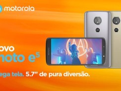 Smartphone Motorola Moto E5 XT1944 Platinum com 16GB, Tela 5.7”, Dual Chip, Android 8.0, 4G, Câmera 13MP, Processador Quad-Core e 2GB de RAM