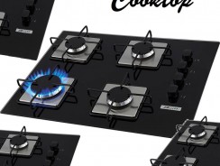 Cooktop à Gás 4 Bocas Built Chef 4 Preto Bivolt