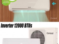 Ar condicionado split inverter 12000 BTUs/h Consul frio com função sono bom – 220V