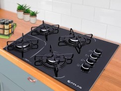 Cooktop Atlas Agile Up Glass, Superautomático, Preto – 4 Bocas