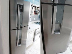 Refrigerador Electrolux Duplex DW42X Frost Free com Dispenser de Água e Controle de Temperatura Blue Touch 380 L – Inox