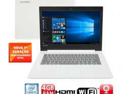 Notebook Lenovo Core i5-7200U 4GB 500GB Tela de 14” Windows 10 Ideapad 320