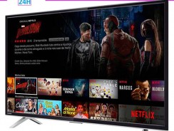 Smart TV LED 40” Semp Toshiba TCL 40L2600 Full HD com Conversor Digital 3 HDMI 2 USB Wi-Fi 60Hz – Preta