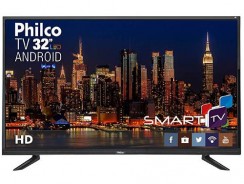 Smart TV LED 32″ Philco PTV32E20DSGWA HD com Conversor Digital 2 HDMI 1 USB Wi-Fi Midiacast 60Hz – Preta