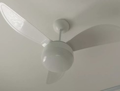 Ventilador de teto Ventisol Fênix branco com 3 pás de plástico, 96 cm de diâmetro 220 V