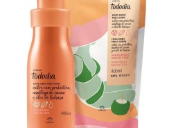 Kit Tododia Desodorante Hidratante Corporal Manga Rosa e Água de Coco com Refil