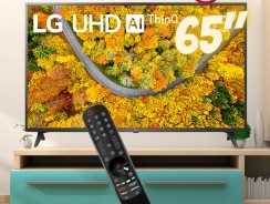 2021 Smart TV LG 65″ 4K UHD 65UP7550 WiFi Bluetooth HDR Inteligência Artificial ThinQAI Smart Magic Google Alexa