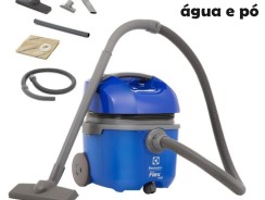 Aspirador água pó Electrolux compacto potente função sopro dreno 1400W 14L Total 13L util suporte acessorio protetor termico FLEXN 127v