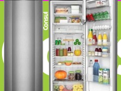 Geladeira Consul Frost Free 342 litros cor Inox com Gavetão Hortifruti – CRB39AK