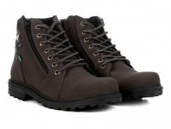 Bota Coturno Walkabout Zíper Matelassê Masculina – Café