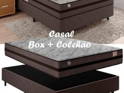 Cama Box Casal (Box + Colchão) Plumatex Mola – 25cm de Altura