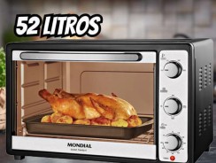 Forno Elétrico de Bancada Mondial com Timer – 52L Grand Family II FR-52