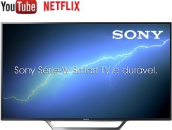 Smart TV LED 48″ Sony KDL-48W655D com Conversor Digital 2 HDMI 2 USB Wi-Fi Foto Sharing Plus Miracast Preta