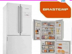 Refrigerador Brastemp Side Inverse BRO80 540 Litros Ice Maker Branca