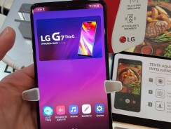 Smartphone LG G7 ThinQ 64GB Preto 4G Octa Core – 4GB RAM Tela 6,1” Câm. 16MP e 16MP Selfie 8MP