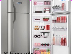 Geladeira/Refrigerador Frost Free cor Inox 310L Electrolux (TF39S)