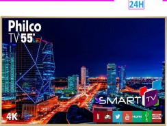 Smart TV 4K LED 55” Philco PTV55F61SNC – Wi-Fi Conversor Digital 3 HDMI 2 USB