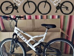 Colli Bike, Bicicleta GPS 148 Dupla Suspensão e Freios V-Brake, Aro 26 Aero, 36 Raias, 21 Marchas