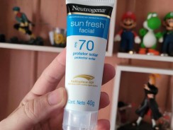 -Neutrogena Sun Fresh Protetor Solar Facial FPS 70, 40g —