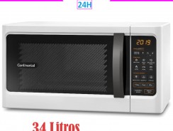 Micro-ondas Continental Branco 34 Litros com Função Descongelar (MC34B)