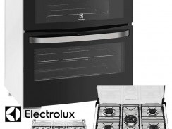 Fogão 5 Bocas com Porta Full Glass e Duplo Forno Electrolux (76DAB)