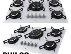 Cooktop 5 Bocas Tripla Chama Branco Philco Bivolt