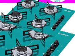 Cooktop 4 bocas ultra chama verde água Chamalux, 593