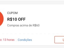 Cupom Shopee R$ 10 em Compras a partir R$ 60 – Digitável.