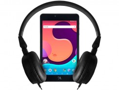 Tablet DL Creative Tab com Headphone 8GB 7” Wi-Fi – Proc. Quad Core Android 7.1 Câmera Integrada