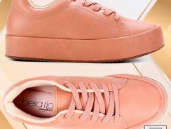 Tênis Beira Rio Flatform Matelassê Feminino – Nude