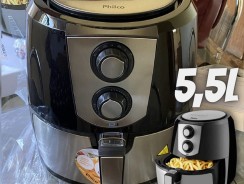 Fritadeira Philco Air Fryer Preto Inox 5.5L PFR06 220V