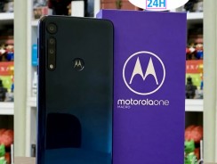 Motorola One Macro 64GB Dual Chip Android Tela 6.2″ 4G 13MP + 2MP + 2MP Azul Espacial