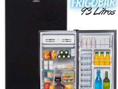 -Frigobar Black Edition Preto 93 Litros Midea —