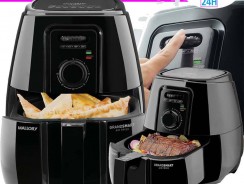 Fritadeira Elétrica Sem Óleo/Air Fryer Mallory – Grand Smart Preta 4L