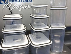 Conjunto 10 Potes Herméticos Com Tampa Easy-open Electrolux-.