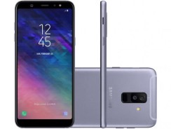 Smartphone Samsung Galaxy A6+ 64GB Prata – Dual Chip 4G Câm. 16MP e 5MP + Selfie 24MP Flash