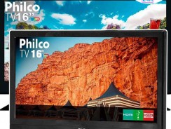 TV LED 16″ Philco HD PTV16S86D com Conversor Digital 2 HDMI 1 USB 60Hz