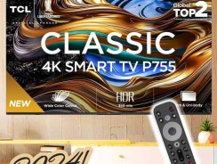 Smart TV 65″ 4K UHD LED TCL 65P755 Wi-Fi Bluetooth 3 HDMI 1 USB