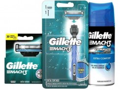 Kit de Barbear Gillette – Mach3 Aqua-Grip