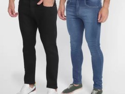 Kit Calça Jeans Skinny Vale de West Casual Masculina – 2 Peças