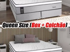 Cama Box Queen Size (Box + Colchão) Sealy – Molas Ensacadas/Pocket 32cm de Altura Tucson