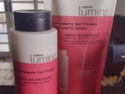  Kit Shampoo Reestruturante Refil Lumina para Cabelos Quimicamente Danificados