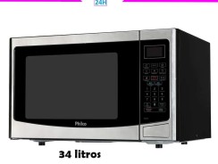 — Micro-ondas Philco PMO34IP Inox Limpa Fácil 34L 1400W 110v –